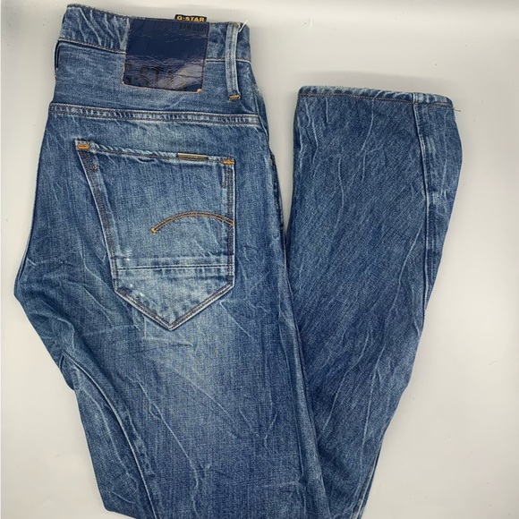 G-Star Raw Denim Arc 3D Loose Tapered Braces Jeans Size 30 (693) - Picture 4 of 7